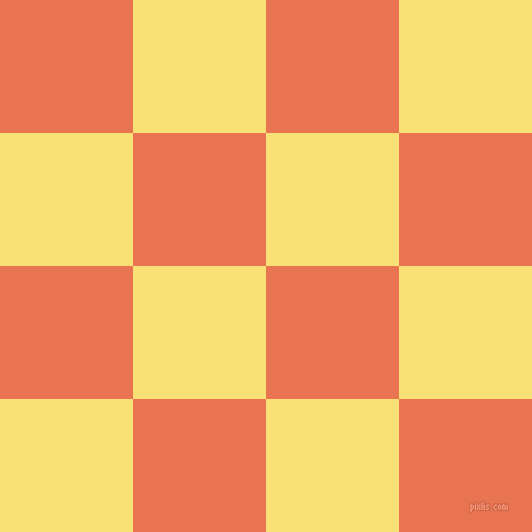 checkered chequered squares checkers background checker pattern, 121 pixel squares size, Burnt Sienna and Sweet Corn checkers chequered checkered squares seamless tileable