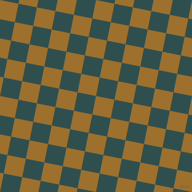 79/169 degree angle diagonal checkered chequered squares checker pattern checkers background, 64 pixel square size, , Buttered Rum and Dark Slate Grey checkers chequered checkered squares seamless tileable