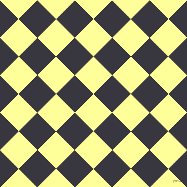 45/135 degree angle diagonal checkered chequered squares checker pattern checkers background, 90 pixel square size, , Canary and Black Marlin checkers chequered checkered squares seamless tileable