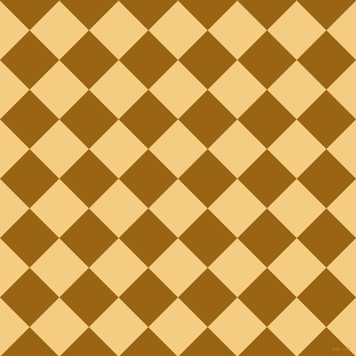 45/135 degree angle diagonal checkered chequered squares checker pattern checkers background, 85 pixel squares size, , Cherokee and Golden Brown checkers chequered checkered squares seamless tileable