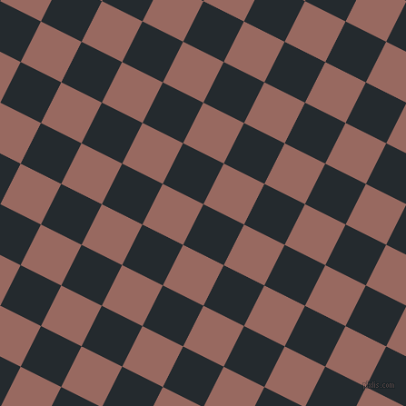 63/153 degree angle diagonal checkered chequered squares checker pattern checkers background, 50 pixel square size, Cinder and Dark Chestnut checkers chequered checkered squares seamless tileable