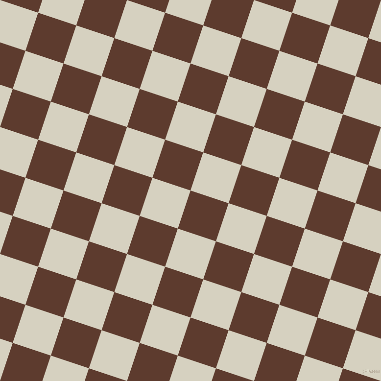 72/162 degree angle diagonal checkered chequered squares checker pattern checkers background, 82 pixel square size, Cioccolato and Ecru White checkers chequered checkered squares seamless tileable