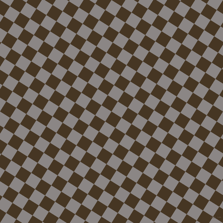 58/148 degree angle diagonal checkered chequered squares checker pattern checkers background, 38 pixel square size, , Clinker and Suva Grey checkers chequered checkered squares seamless tileable