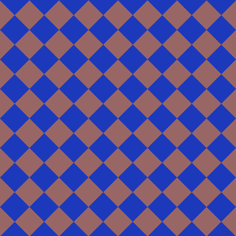 45/135 degree angle diagonal checkered chequered squares checker pattern checkers background, 68 pixel squares size, , Copper Rose and Persian Blue checkers chequered checkered squares seamless tileable