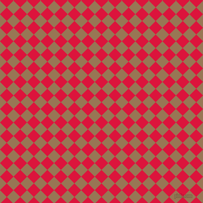 45/135 degree angle diagonal checkered chequered squares checker pattern checkers background, 19 pixel square size, , Crimson and Pale Brown checkers chequered checkered squares seamless tileable