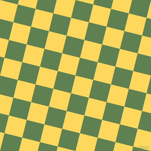 76/166 degree angle diagonal checkered chequered squares checker pattern checkers background, 60 pixel square size, , Dandelion and Glade Green checkers chequered checkered squares seamless tileable