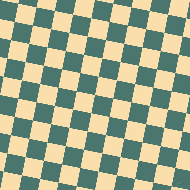 79/169 degree angle diagonal checkered chequered squares checker pattern checkers background, 74 pixel square size, , Dark Green Copper and Peach-Yellow checkers chequered checkered squares seamless tileable