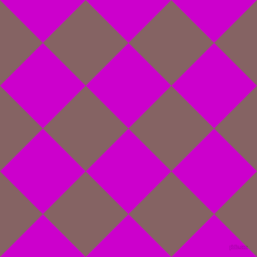 45/135 degree angle diagonal checkered chequered squares checker pattern checkers background, 118 pixel square size, Deep Magenta and Light Wood checkers chequered checkered squares seamless tileable