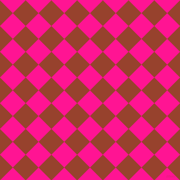 45/135 degree angle diagonal checkered chequered squares checker pattern checkers background, 76 pixel square size, , Deep Pink and Tia Maria checkers chequered checkered squares seamless tileable