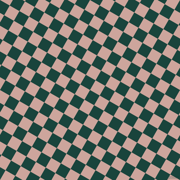 60/150 degree angle diagonal checkered chequered squares checker pattern checkers background, 39 pixel squares size, Deep Teal and Eunry checkers chequered checkered squares seamless tileable