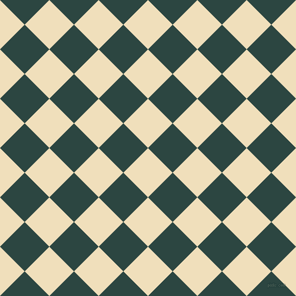 45/135 degree angle diagonal checkered chequered squares checker pattern checkers background, 68 pixel square size, , Dutch White and Gable Green checkers chequered checkered squares seamless tileable