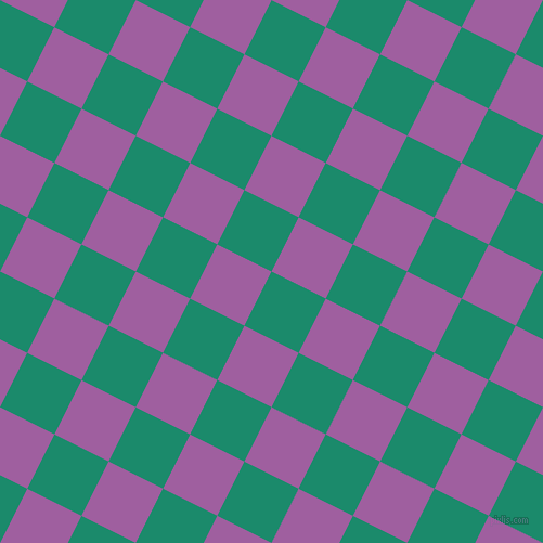 63/153 degree angle diagonal checkered chequered squares checker pattern checkers background, 56 pixel squares size, Elf Green and Violet Blue checkers chequered checkered squares seamless tileable