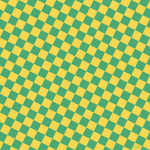 63/153 degree angle diagonal checkered chequered squares checker pattern checkers background, 27 pixel square size, , Energy Yellow and Ocean Green checkers chequered checkered squares seamless tileable
