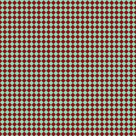 45/135 degree angle diagonal checkered chequered squares checker pattern checkers background, 12 pixel square size, , Falu Red and Vista Blue checkers chequered checkered squares seamless tileable