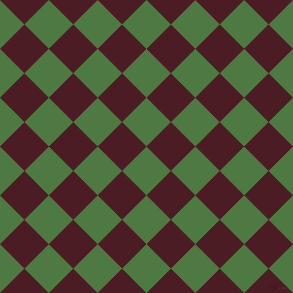 45/135 degree angle diagonal checkered chequered squares checker pattern checkers background, 68 pixel squares size, , Fern Green and Bordeaux checkers chequered checkered squares seamless tileable