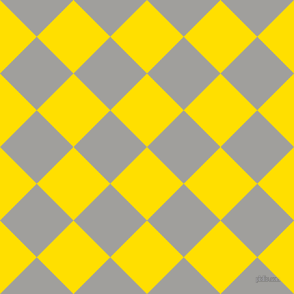 45/135 degree angle diagonal checkered chequered squares checker pattern checkers background, 76 pixel square size, Golden Yellow and Mountain Mist checkers chequered checkered squares seamless tileable
