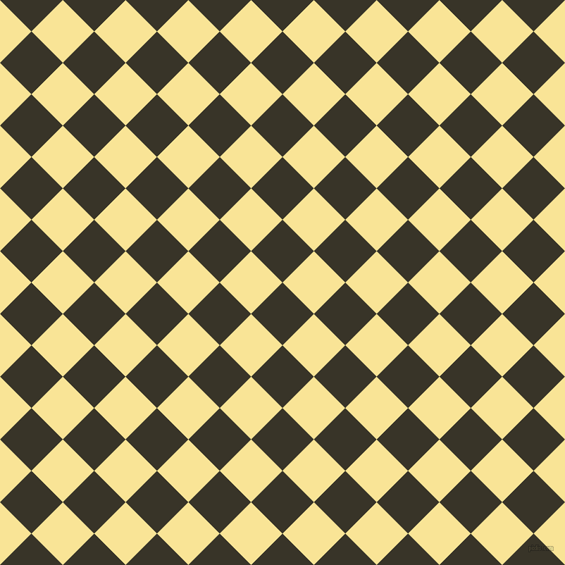 45/135 degree angle diagonal checkered chequered squares checker pattern checkers background, 63 pixel square size, Graphite and Vis Vis checkers chequered checkered squares seamless tileable