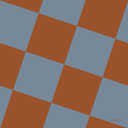 72/162 degree angle diagonal checkered chequered squares checker pattern checkers background, 130 pixel squares size, Hawaiian Tan and Light Slate Grey checkers chequered checkered squares seamless tileable