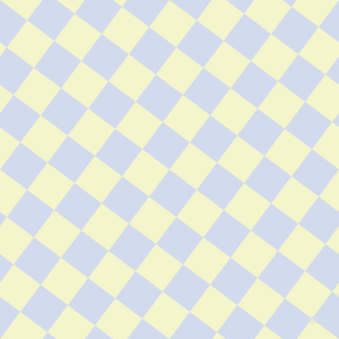 53/143 degree angle diagonal checkered chequered squares checker pattern checkers background, 48 pixel squares size, , Hawkes Blue and Mimosa checkers chequered checkered squares seamless tileable