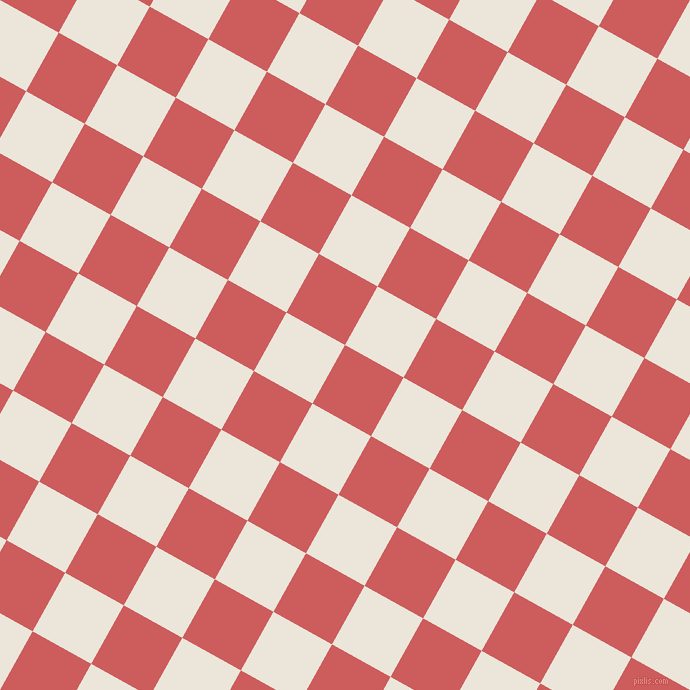 61/151 degree angle diagonal checkered chequered squares checker pattern checkers background, 67 pixel square size, , Indian Red and Soapstone checkers chequered checkered squares seamless tileable