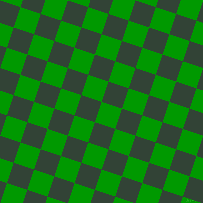 72/162 degree angle diagonal checkered chequered squares checker pattern checkers background, 72 pixel square size, , Islamic Green and Timber Green checkers chequered checkered squares seamless tileable
