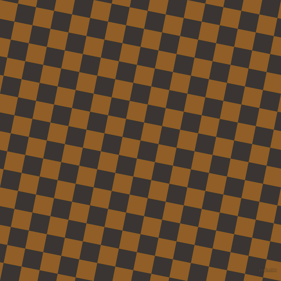 79/169 degree angle diagonal checkered chequered squares checker pattern checkers background, 37 pixel squares size, , Kilamanjaro and Afghan Tan checkers chequered checkered squares seamless tileable