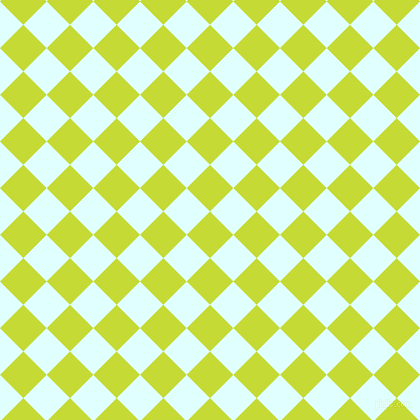 45/135 degree angle diagonal checkered chequered squares checker pattern checkers background, 33 pixel squares size, , Las Palmas and Light Cyan checkers chequered checkered squares seamless tileable