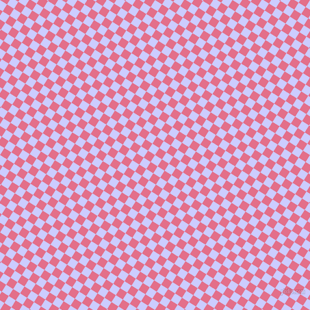 58/148 degree angle diagonal checkered chequered squares checker pattern checkers background, 12 pixel square size, , Lavender Blue and Deep Blush checkers chequered checkered squares seamless tileable
