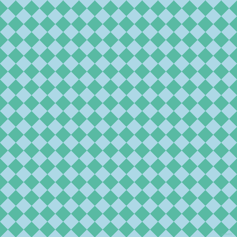 45/135 degree angle diagonal checkered chequered squares checker pattern checkers background, 38 pixel square size, , Light Blue and Puerto Rico checkers chequered checkered squares seamless tileable