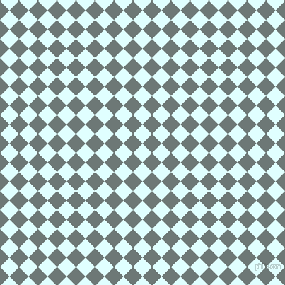 45/135 degree angle diagonal checkered chequered squares checker pattern checkers background, 19 pixel squares size, , Light Cyan and Rolling Stone checkers chequered checkered squares seamless tileable