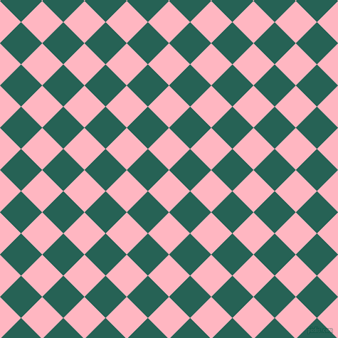 45/135 degree angle diagonal checkered chequered squares checker pattern checkers background, 42 pixel squares size, Light Pink and Eden checkers chequered checkered squares seamless tileable
