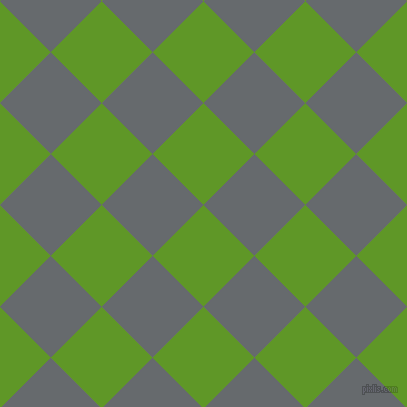 45/135 degree angle diagonal checkered chequered squares checker pattern checkers background, 72 pixel square size, Limeade and Mid Grey checkers chequered checkered squares seamless tileable