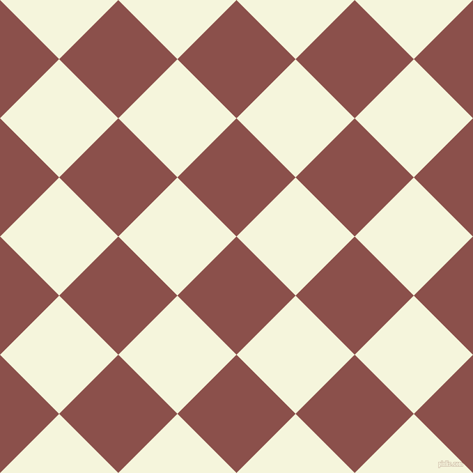 45/135 degree angle diagonal checkered chequered squares checker pattern checkers background, 120 pixel square size, , Lotus and Beige checkers chequered checkered squares seamless tileable