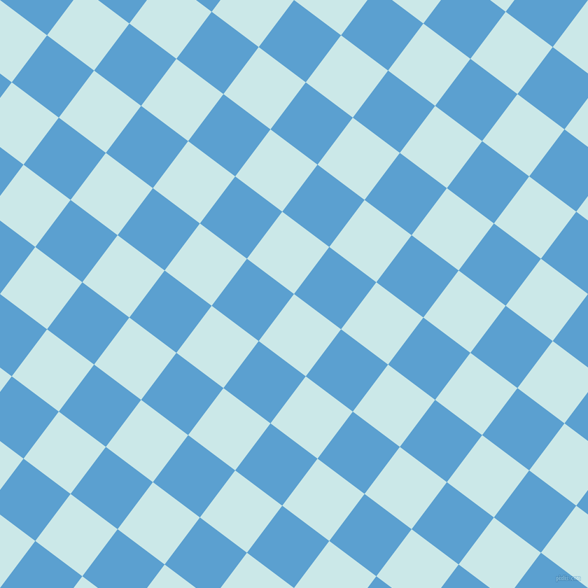 53/143 degree angle diagonal checkered chequered squares checker pattern checkers background, 84 pixel squares size, , Mabel and Picton Blue checkers chequered checkered squares seamless tileable