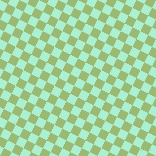 63/153 degree angle diagonal checkered chequered squares checker pattern checkers background, 29 pixel squares size, , Magic Mint and Olivine checkers chequered checkered squares seamless tileable