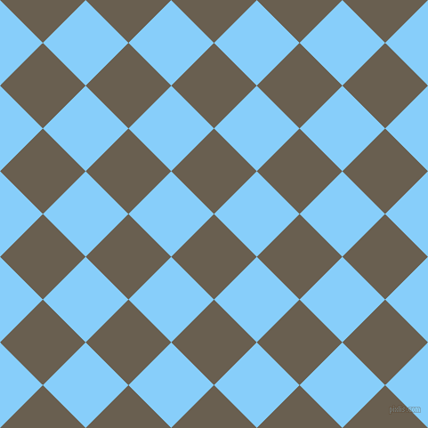 45/135 degree angle diagonal checkered chequered squares checker pattern checkers background, 68 pixel squares size, , Makara and Light Sky Blue checkers chequered checkered squares seamless tileable