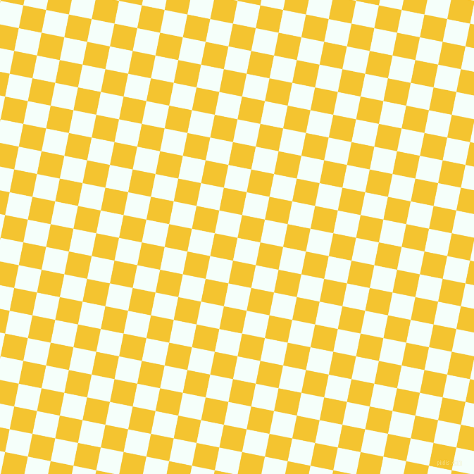 79/169 degree angle diagonal checkered chequered squares checker pattern checkers background, 33 pixel square size, , Mint Cream and Saffron checkers chequered checkered squares seamless tileable