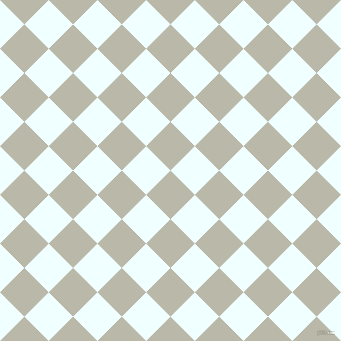 45/135 degree angle diagonal checkered chequered squares checker pattern checkers background, 70 pixel square size, , Mist Grey and Azure checkers chequered checkered squares seamless tileable