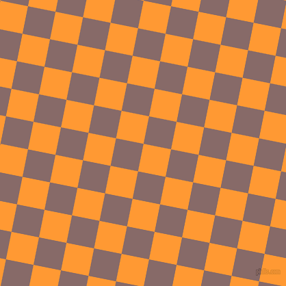 79/169 degree angle diagonal checkered chequered squares checker pattern checkers background, 41 pixel squares size, Neon Carrot and Ferra checkers chequered checkered squares seamless tileable