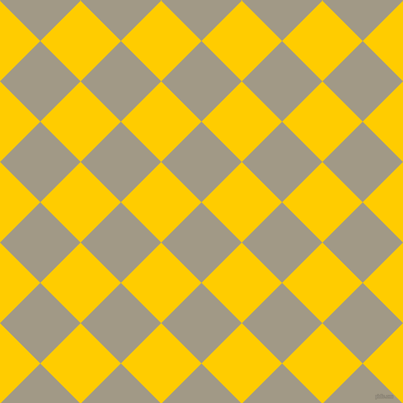 45/135 degree angle diagonal checkered chequered squares checker pattern checkers background, 113 pixel square size, , Nomad and Tangerine Yellow checkers chequered checkered squares seamless tileable