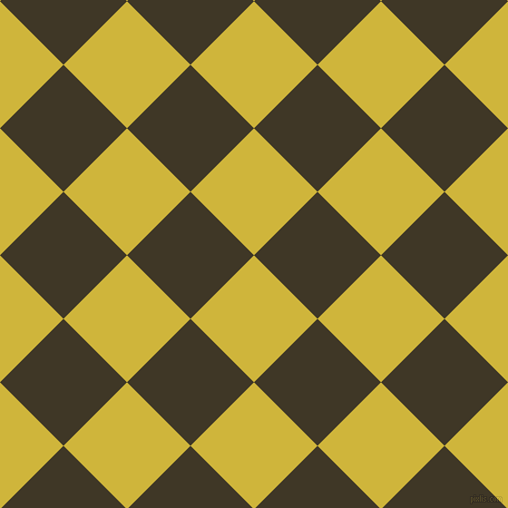 45/135 degree angle diagonal checkered chequered squares checker pattern checkers background, 99 pixel squares size, , Old Gold and Birch checkers chequered checkered squares seamless tileable