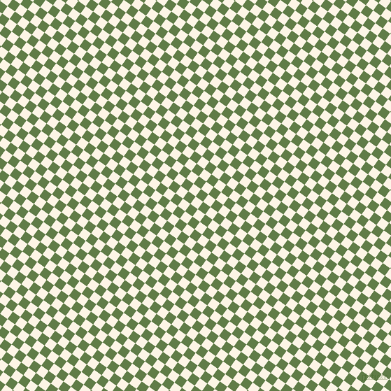 54/144 degree angle diagonal checkered chequered squares checker pattern checkers background, 13 pixel square size, Old Lace and Dingley checkers chequered checkered squares seamless tileable
