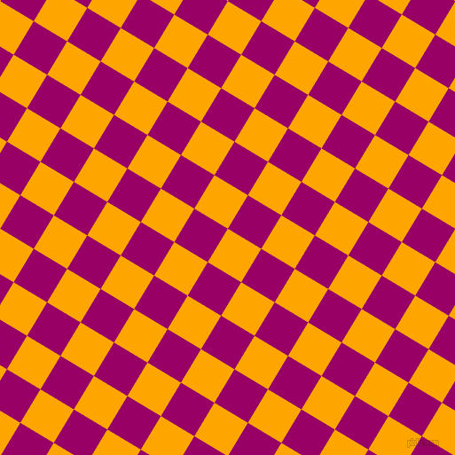59/149 degree angle diagonal checkered chequered squares checker pattern checkers background, 44 pixel square size, , Orange and Eggplant checkers chequered checkered squares seamless tileable