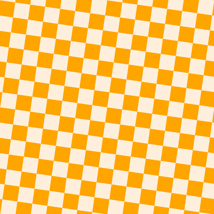82/172 degree angle diagonal checkered chequered squares checker pattern checkers background, 50 pixel square size, Orange and Forget Me Not checkers chequered checkered squares seamless tileable