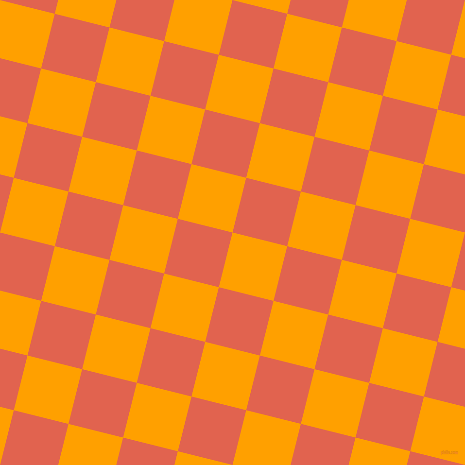 76/166 degree angle diagonal checkered chequered squares checker pattern checkers background, 116 pixel square size, , Orange Peel and Flamingo checkers chequered checkered squares seamless tileable