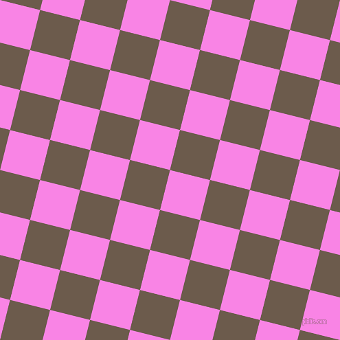 76/166 degree angle diagonal checkered chequered squares checker pattern checkers background, 60 pixel squares size, , Pale Magenta and Domino checkers chequered checkered squares seamless tileable