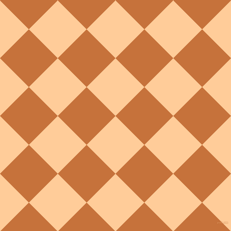 45/135 degree angle diagonal checkered chequered squares checker pattern checkers background, 131 pixel squares size, , Peach-Orange and Zest checkers chequered checkered squares seamless tileable