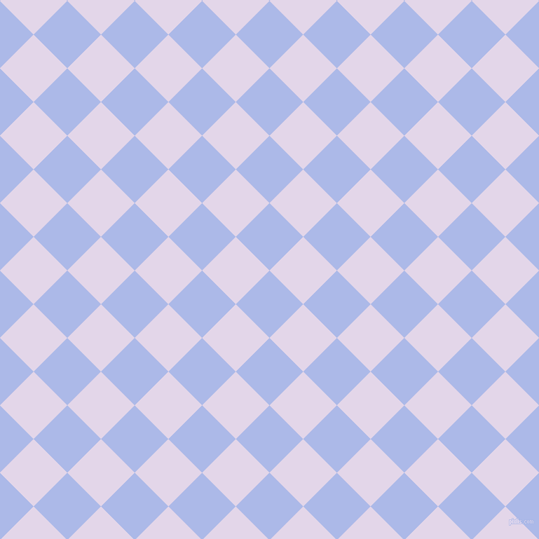 45/135 degree angle diagonal checkered chequered squares checker pattern checkers background, 68 pixel square size, , Perano and Blue Chalk checkers chequered checkered squares seamless tileable