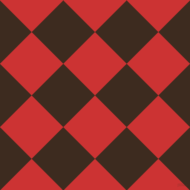 45/135 degree angle diagonal checkered chequered squares checker pattern checkers background, 150 pixel squares size, Persian Red and Bistre checkers chequered checkered squares seamless tileable