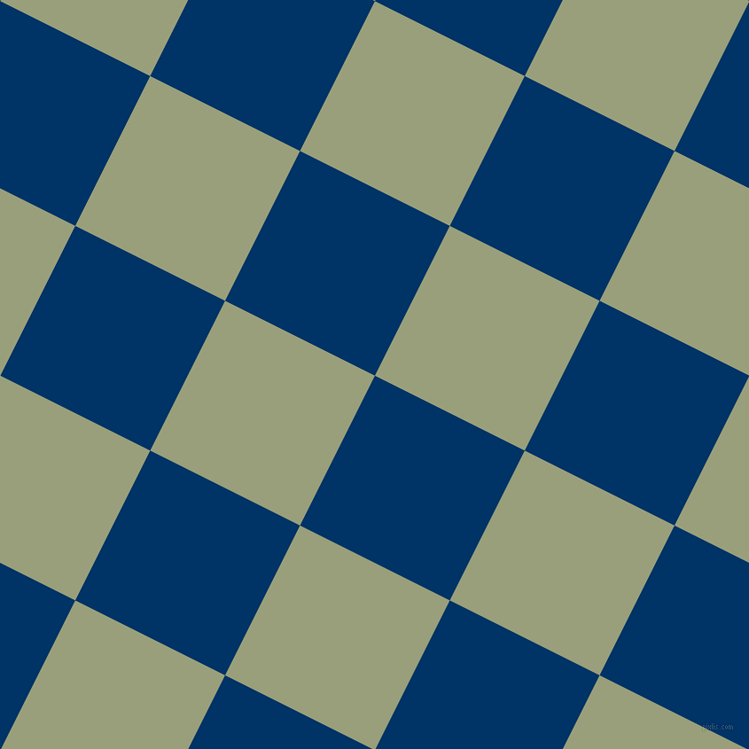 63/153 degree angle diagonal checkered chequered squares checker pattern checkers background, 189 pixel square size, Prussian Blue and Sage checkers chequered checkered squares seamless tileable